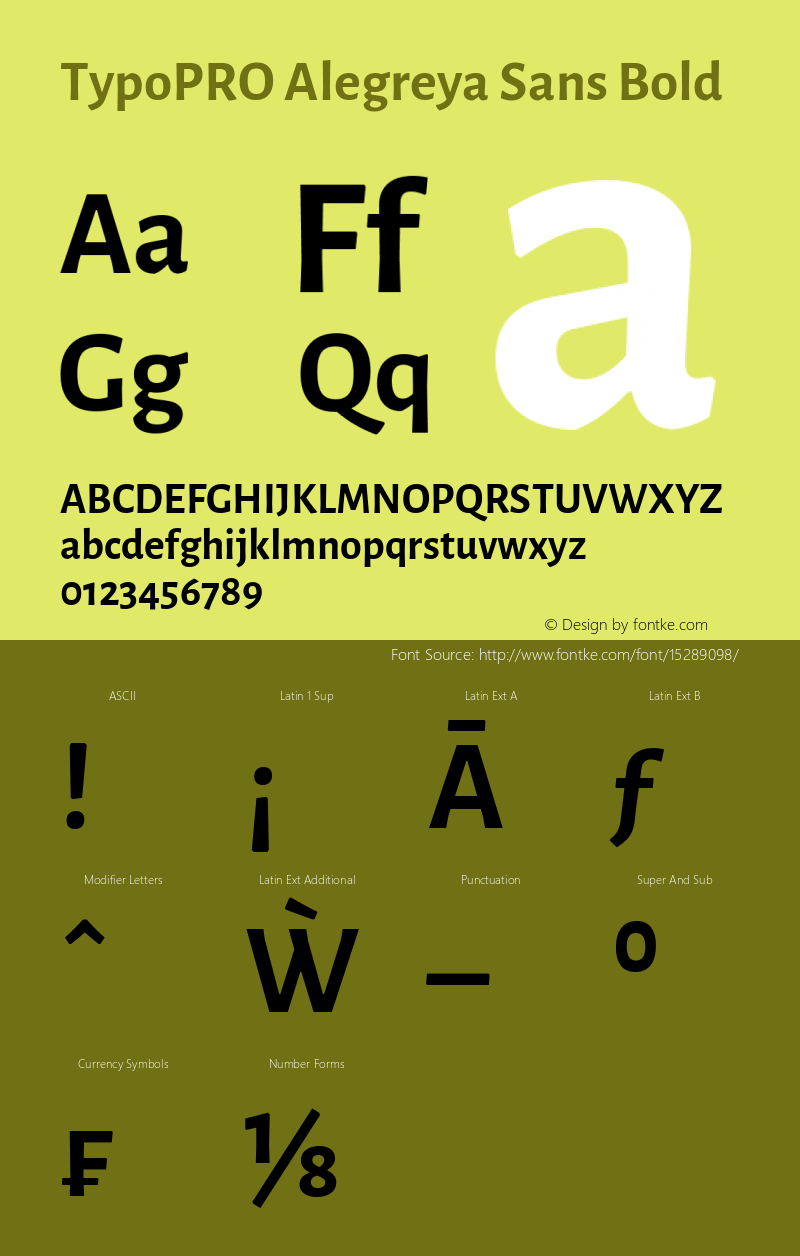 TypoPRO Alegreya Sans Bold Version 1.000;PS 001.000;hotconv 1.0.70;makeotf.lib2.5.58329 DEVELOPMENT Font Sample