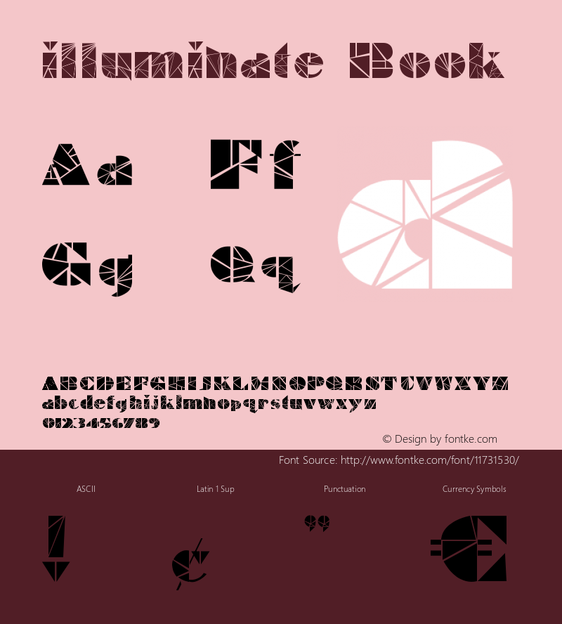 illuminate Book Version 1.0 Font Sample