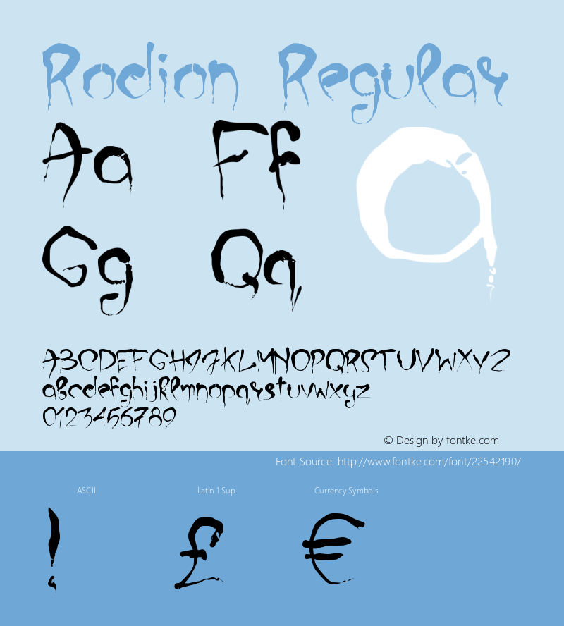 Rodion Version 001.000 Font Sample