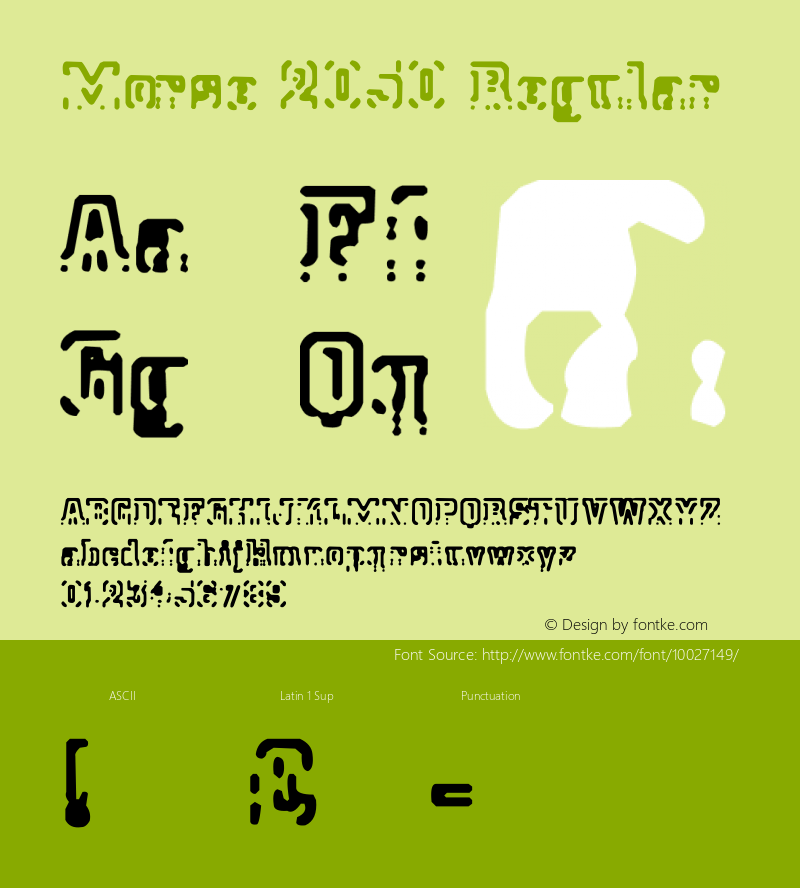 Morse 2050 Regular .ttf Font Sample