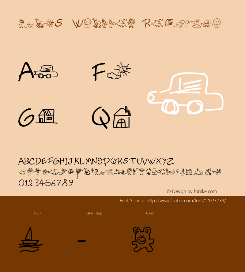 kidS Written Regular Version 1.00 February 27, 2010, initial release Font Sample