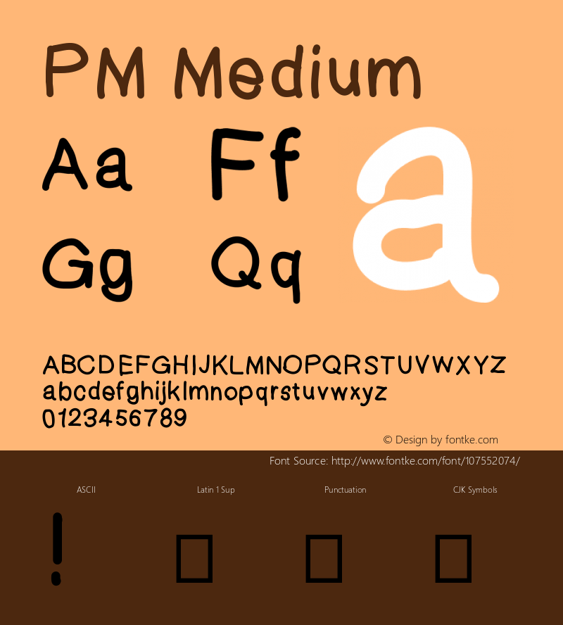 PM Version 001.000 Font Sample