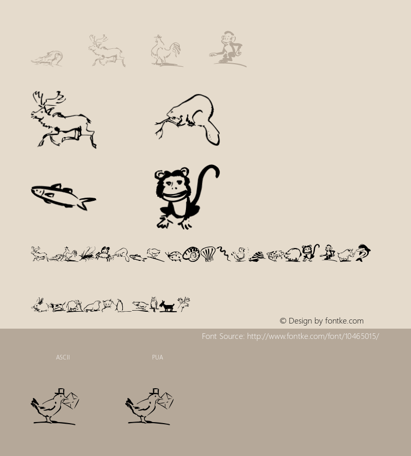 Butterfly Animal Clips Regular Version 1.00 November 25, 2009, initial release Font Sample