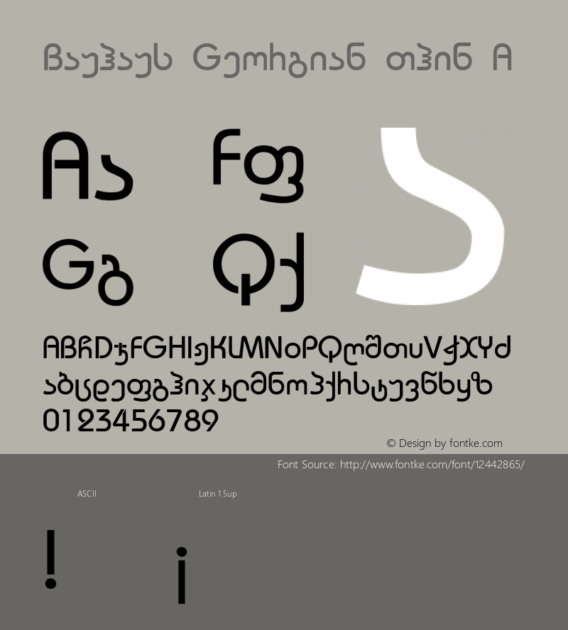 Bauhaus Georgian Thin A 1.0 Tue Jun 13 17:39:39 1995 Font Sample