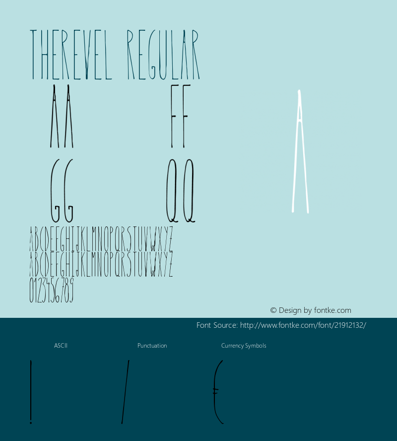 Therevel-Regular Version 1.000;PS 001.001;hotconv 1.0.56 Font Sample