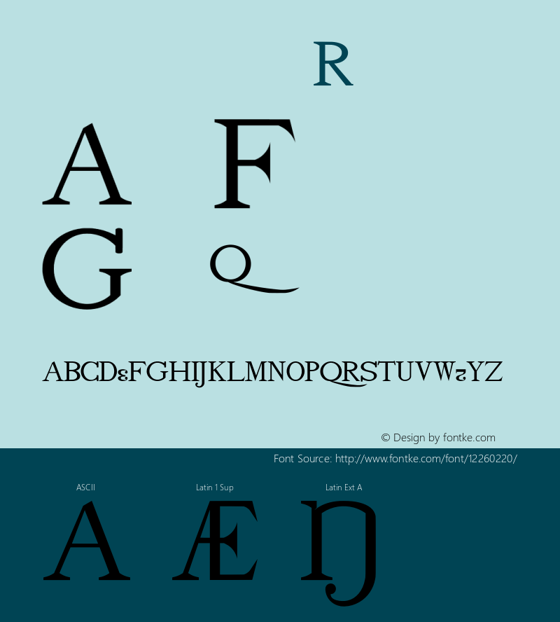 drmdozsc17 Regular Version 001.001 Font Sample