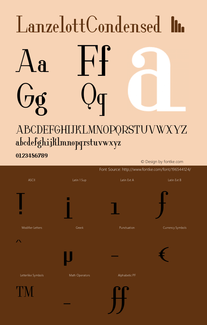 ☞LanzelottCondensed Version 1.000;com.myfonts.otto-maurer.lanzelott.condensed.wfkit2.3Bmy图片样张