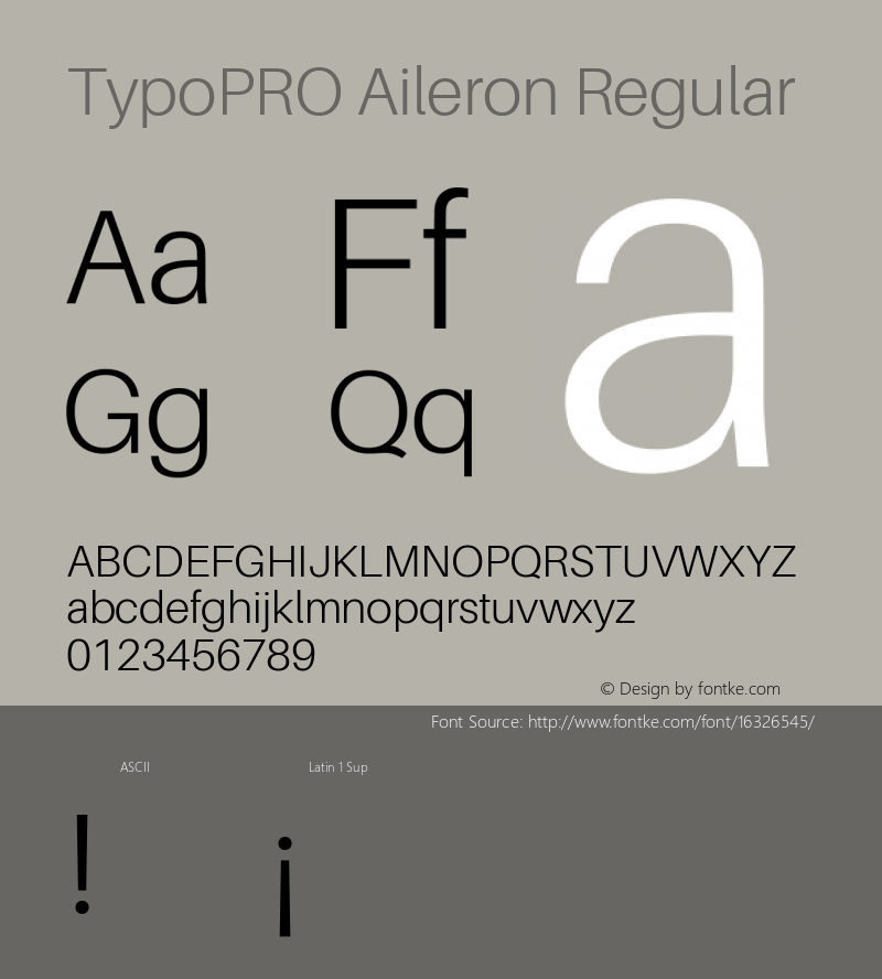 TypoPRO Aileron Regular Version 1.102;PS 001.102;hotconv 1.0.70;makeotf.lib2.5.58329 Font Sample