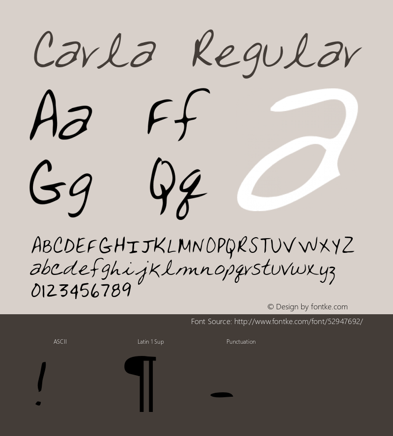 Carla Altsys Metamorphosis:3/3/95 {DfLp-URBC-66E7-7FBL-FXFA} Font Sample