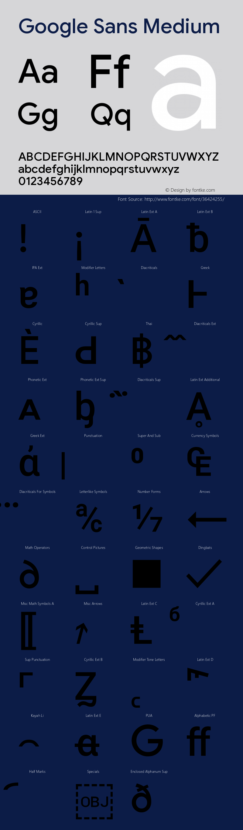 Google Sans Medium Version 2.003;August 1, 2019;FontCreator 11.5.0.2430 64-bit Font Sample