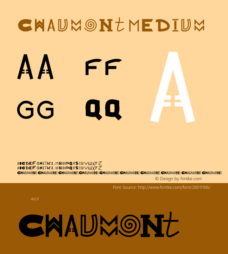 Chaumont Version 001.000 Font Sample