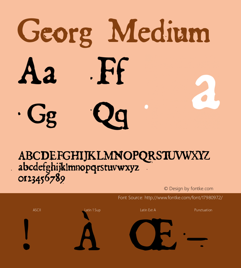 Georg Medium 001.000 Font Sample