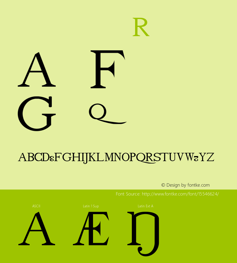 drmdozsc17 Regular Version 001.001 Font Sample