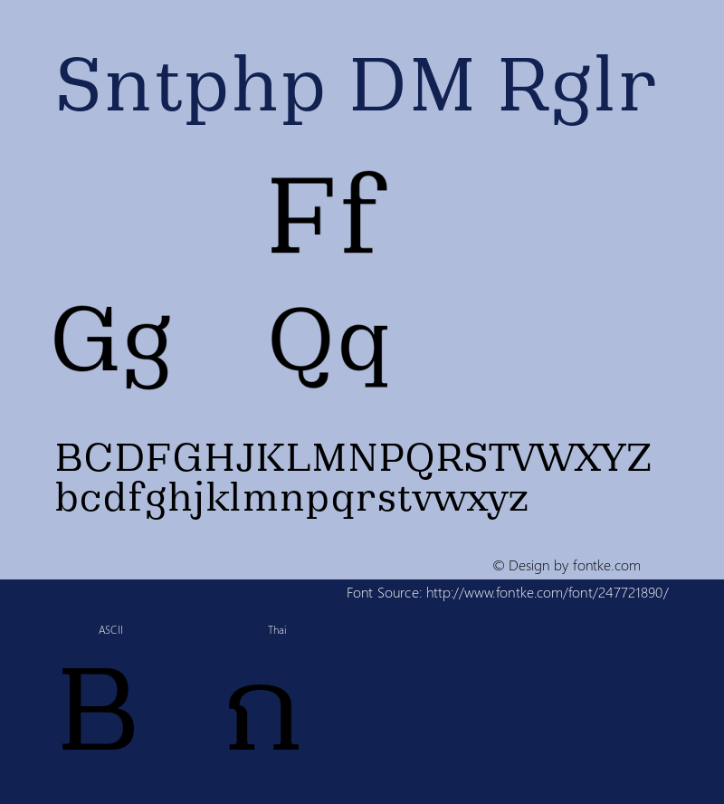 Santiphap DEMO Regular Version 1.001;Glyphs 3.1.2 (3151)图片样张