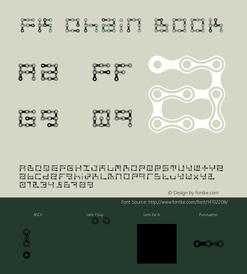 FK Chain Book Version 1.001 Font Sample