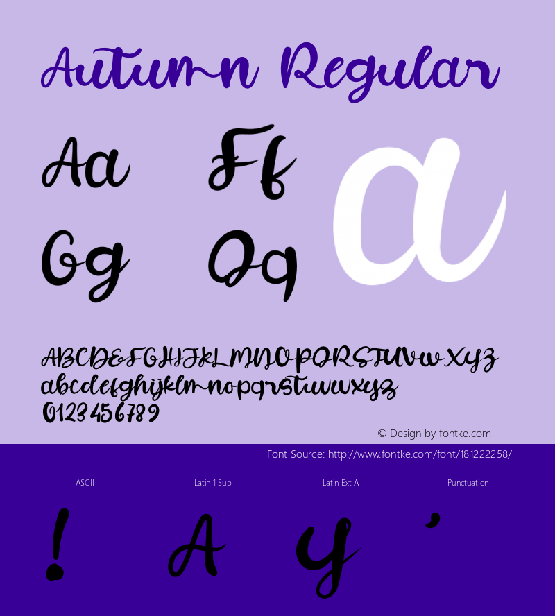 Autumn Version 1.002;Fontself Maker 3.5.7图片样张