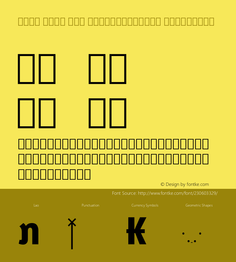 Noto Sans Lao SemiCondensed ExtraBold Version 2.001; ttfautohint (v1.8) -l 8 -r 50 -G 200 -x 14 -D lao -f none -a qsq -X 