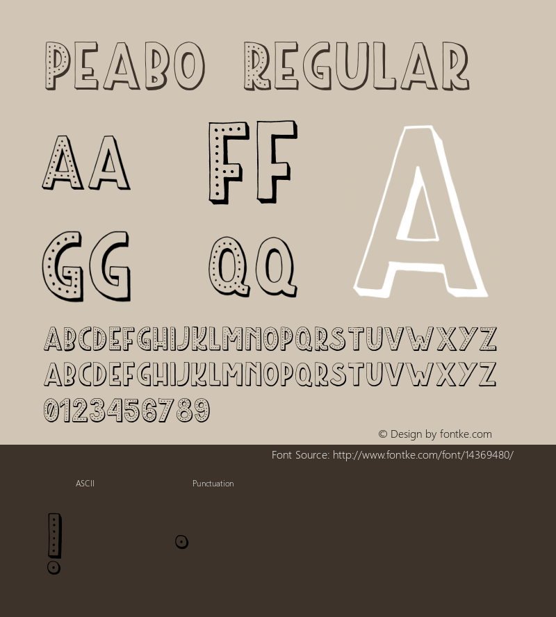 Peabo Regular Version 1.000;PS 001.001;hotconv 1.0.56 Font Sample