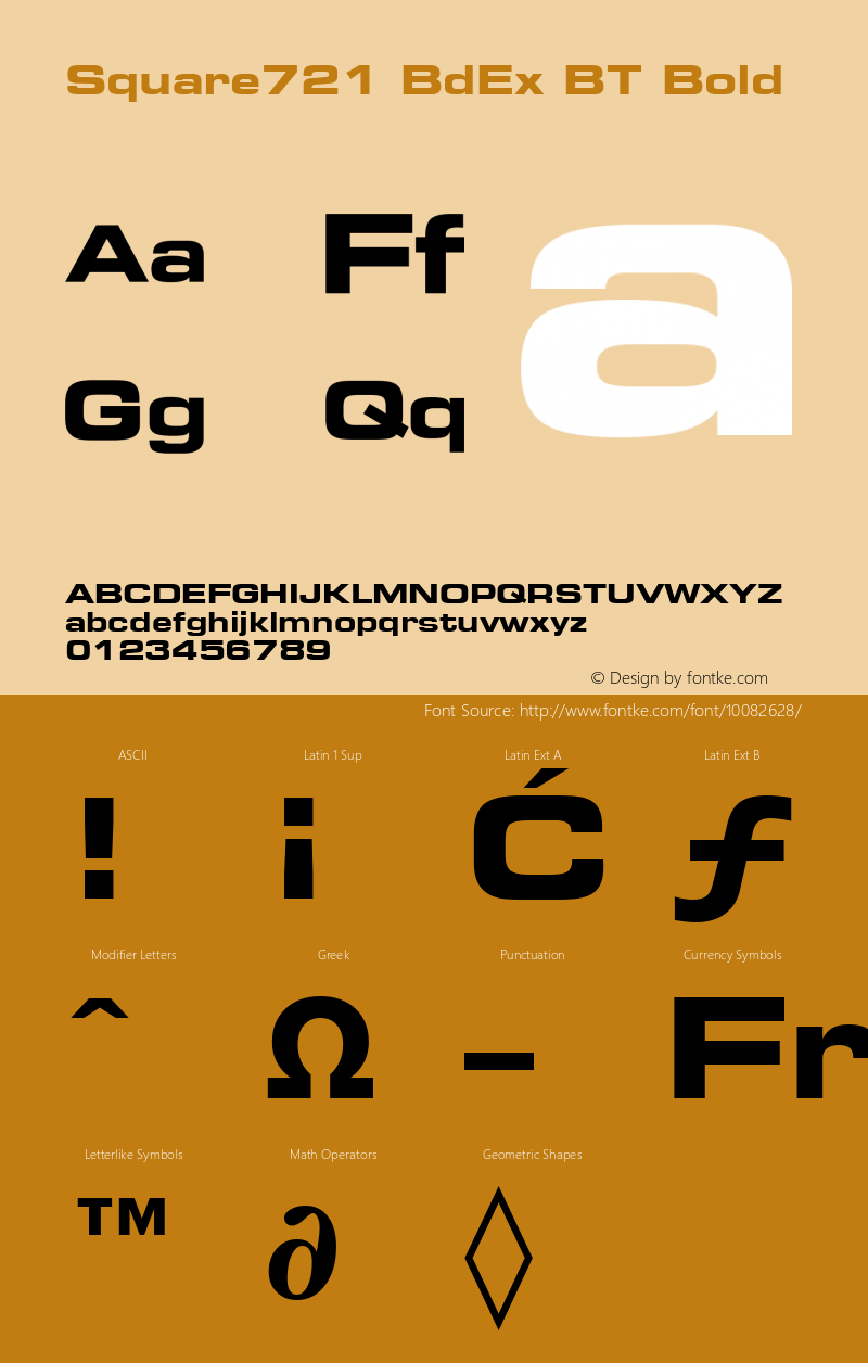 Square721 BdEx BT Bold mfgpctt-v4.4 Dec 29 1998 Font Sample