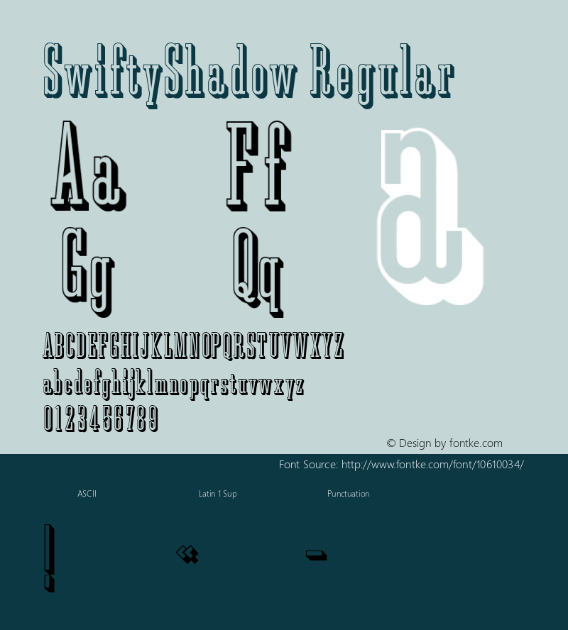 SwiftyShadow Regular 001.001;com.myfonts.matchandkerosene.swifty.shadow.wfkit2.3CJH Font Sample