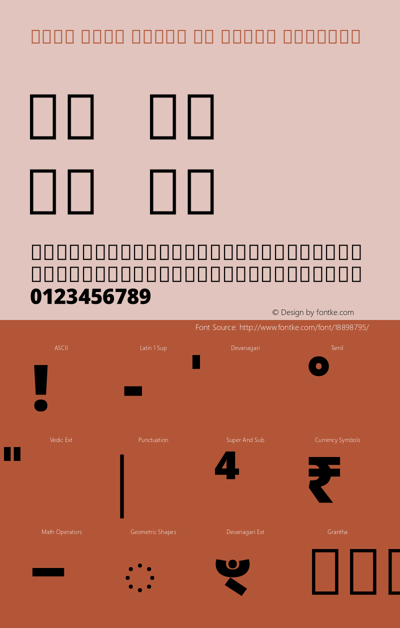 Noto Sans Tamil UI Black Regular Version 1.900 Font Sample