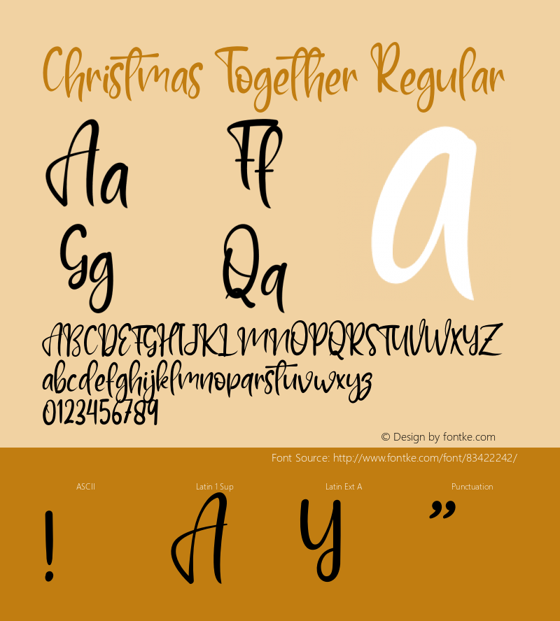 Christmas Together Version 1.002;Fontself Maker 3.5.4 Font Sample