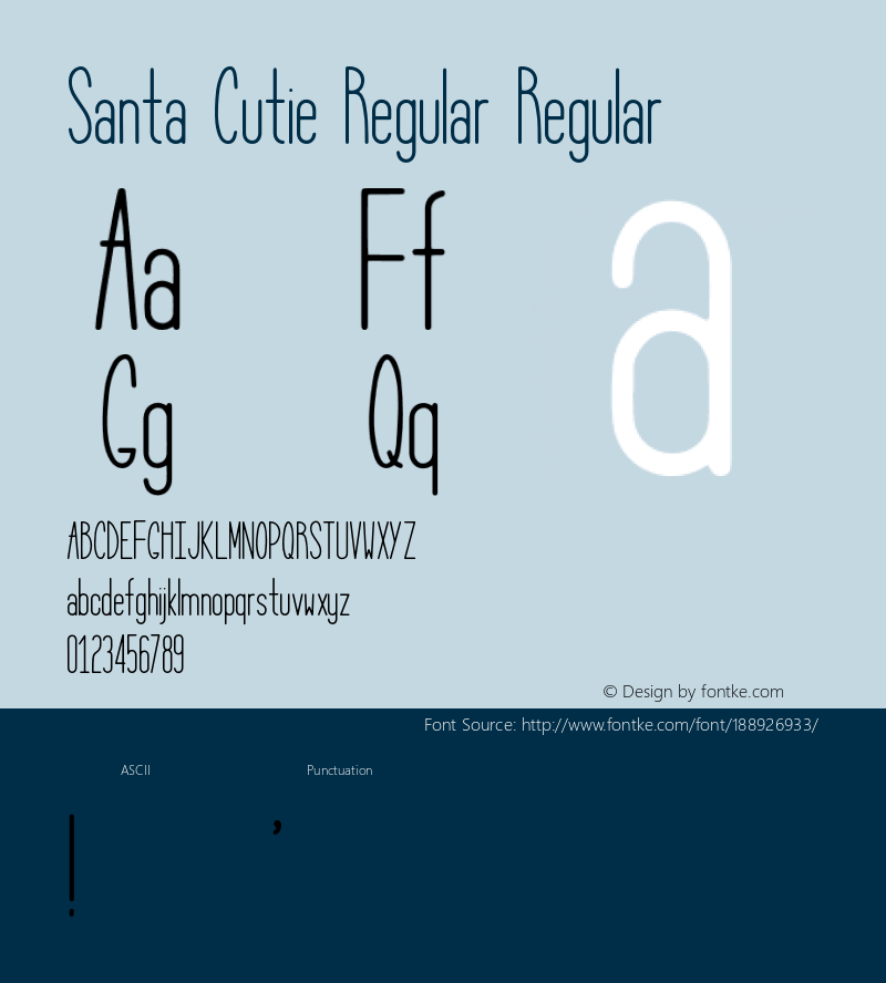 Santa Cutie Regular Regular 图片样张