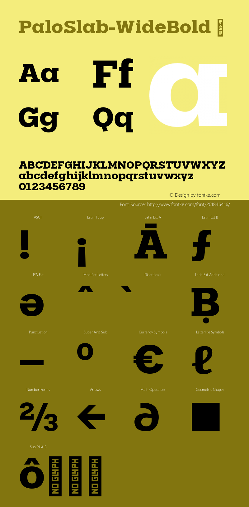 ☞Palo Slab Wide Bold Version 1.000;hotconv 1.0.109;makeotfexe 2.5.65596; ttfautohint (v1.5);com.myfonts.easy.typeunion.palo-slab.wide-bold.wfkit2.version.5F4A图片样张