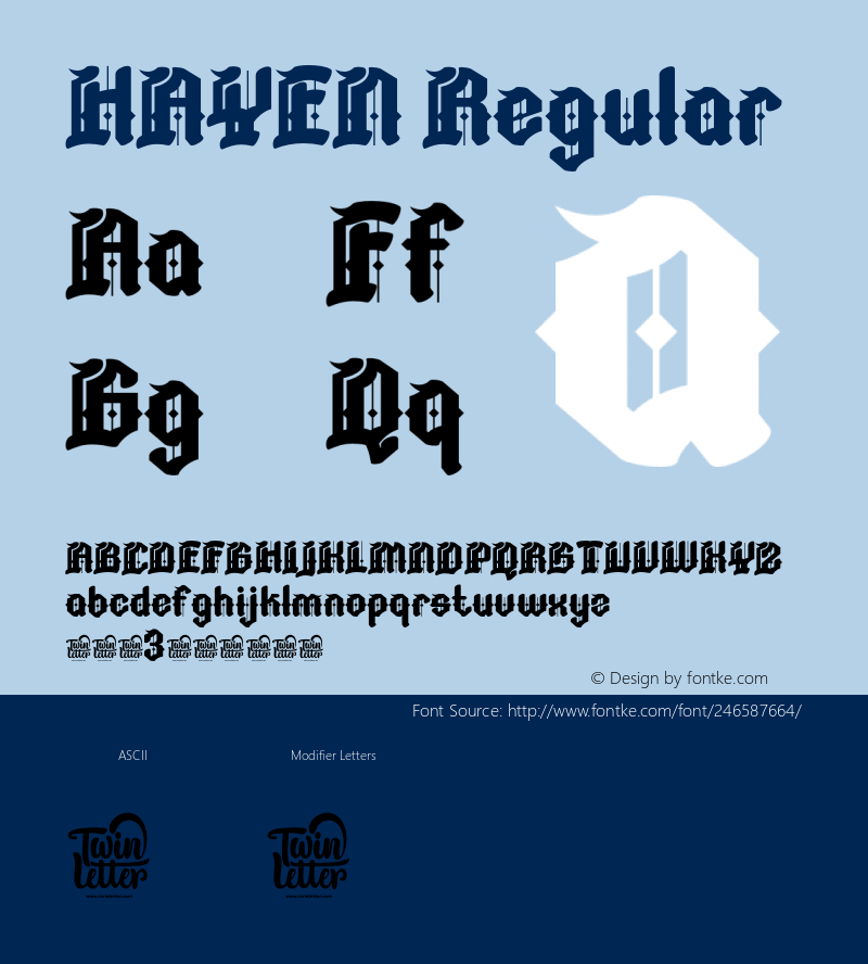 HAYEN-Regular Version 1.000图片样张