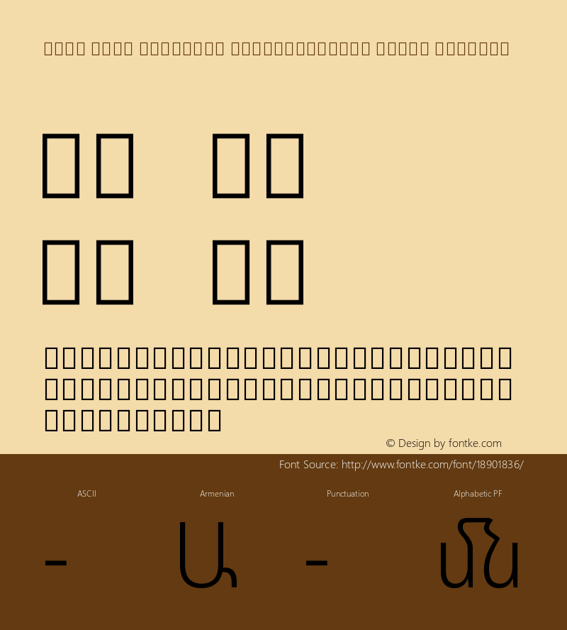 Noto Sans Armenian SemiCondensed Light Regular Version 1.902 Font Sample