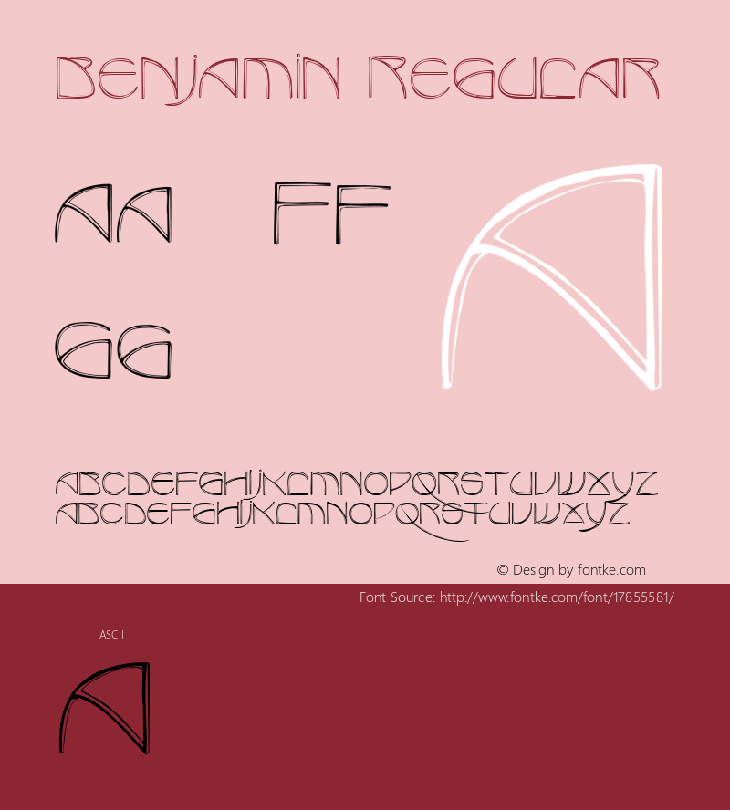 Benjamin Regular Altsys Metamorphosis:4/9/92 Font Sample