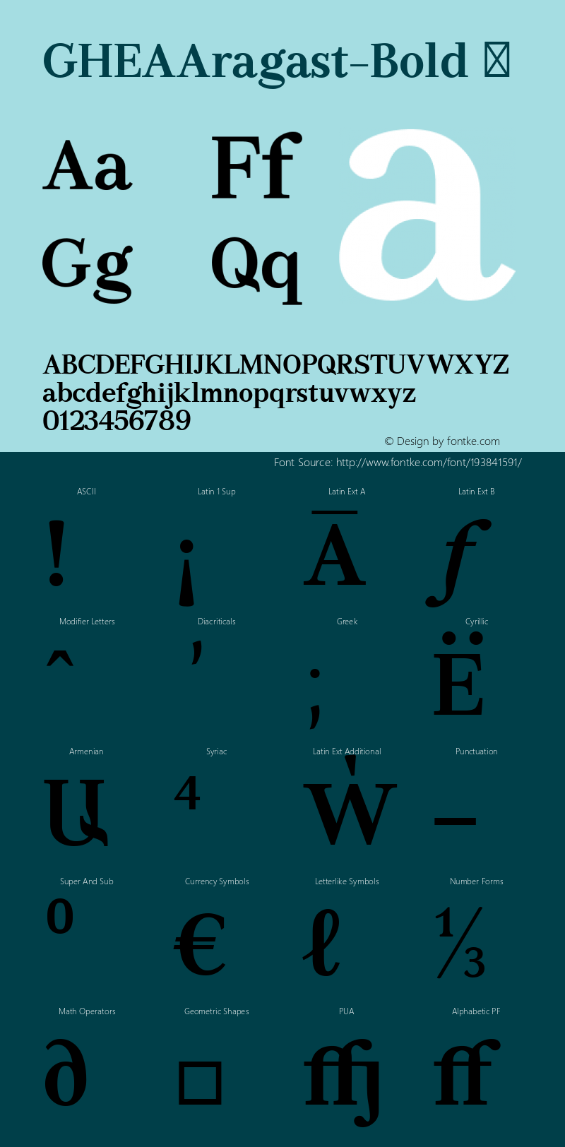 ☞GHEAAragast-Bold Version 1.006 2007;com.myfonts.easy.armtype.ghea-aragast.bold.wfkit2.version.3B9N图片样张