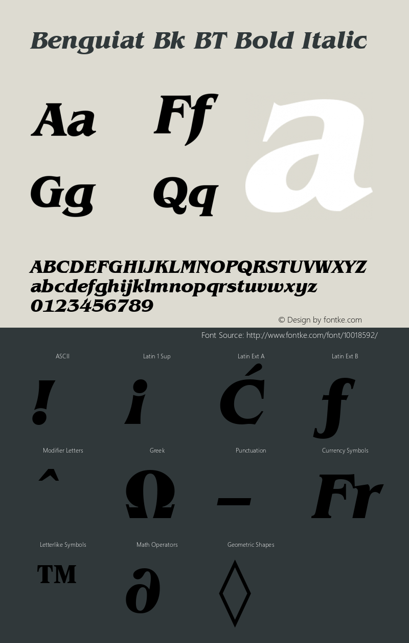 Benguiat Bk BT Bold Italic mfgpctt-v1.53 Friday, January 29, 1993 11:36:54 am (EST) Font Sample