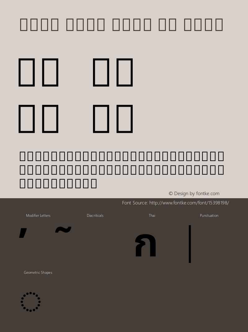 Noto Sans Thai UI Bold Version 1.03 uh Font Sample