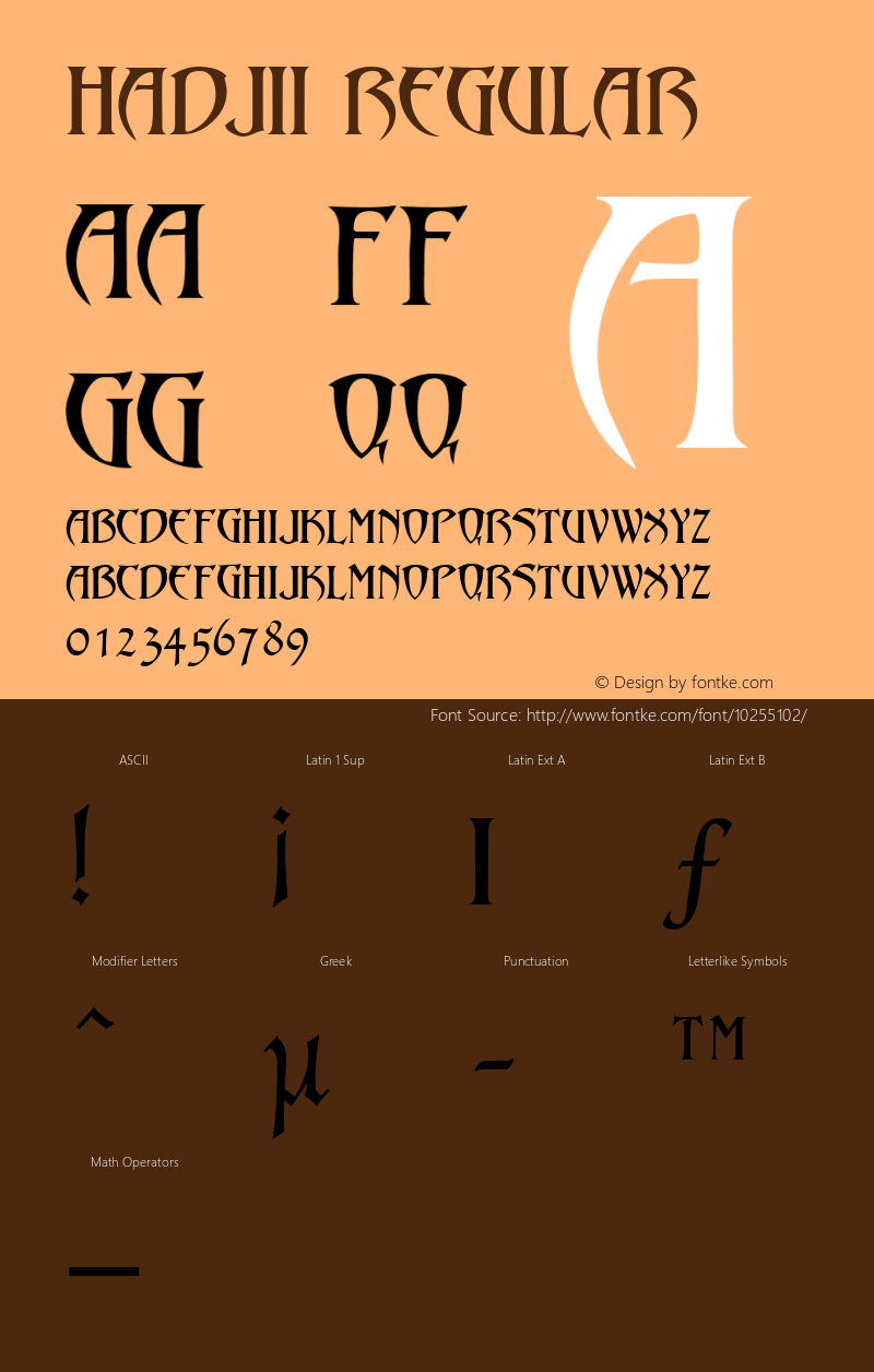 Hadjii Regular Collection Copyright (c)1997 Expert Software, Inc. Font Sample