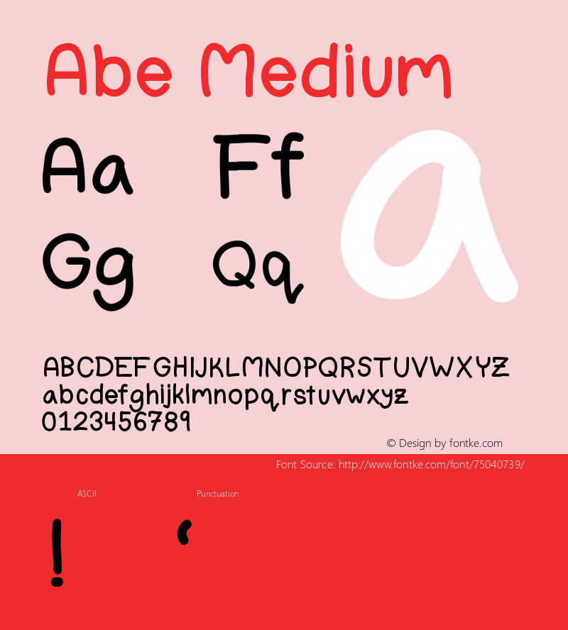 Abe Version 001.000 Font Sample