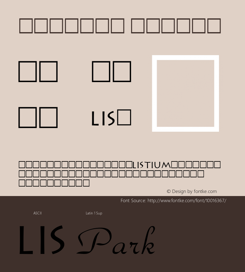 Leaflet Normal 1.0 Wed Nov 18 11:32:26 1992 Font Sample