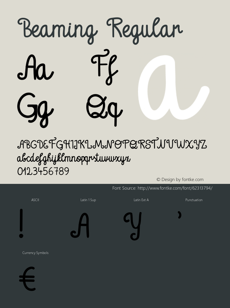 Beaming Version 1.016;Fontself Maker 3.5.1 Font Sample