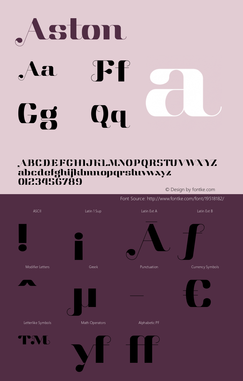 ☞Aston Version 1.000;com.myfonts.easy.font-fabric.aston.regular.wfkit2.version.3sHX Font Sample