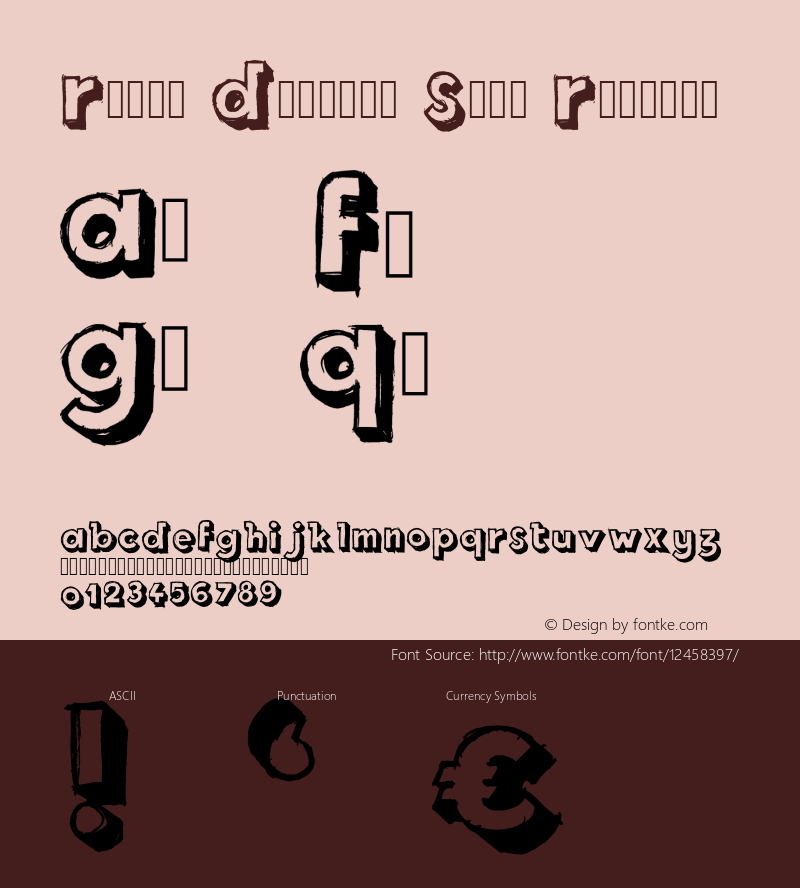 Royal Delight Shad Regular Version 1.00 August 17, 2013, initial release Font Sample