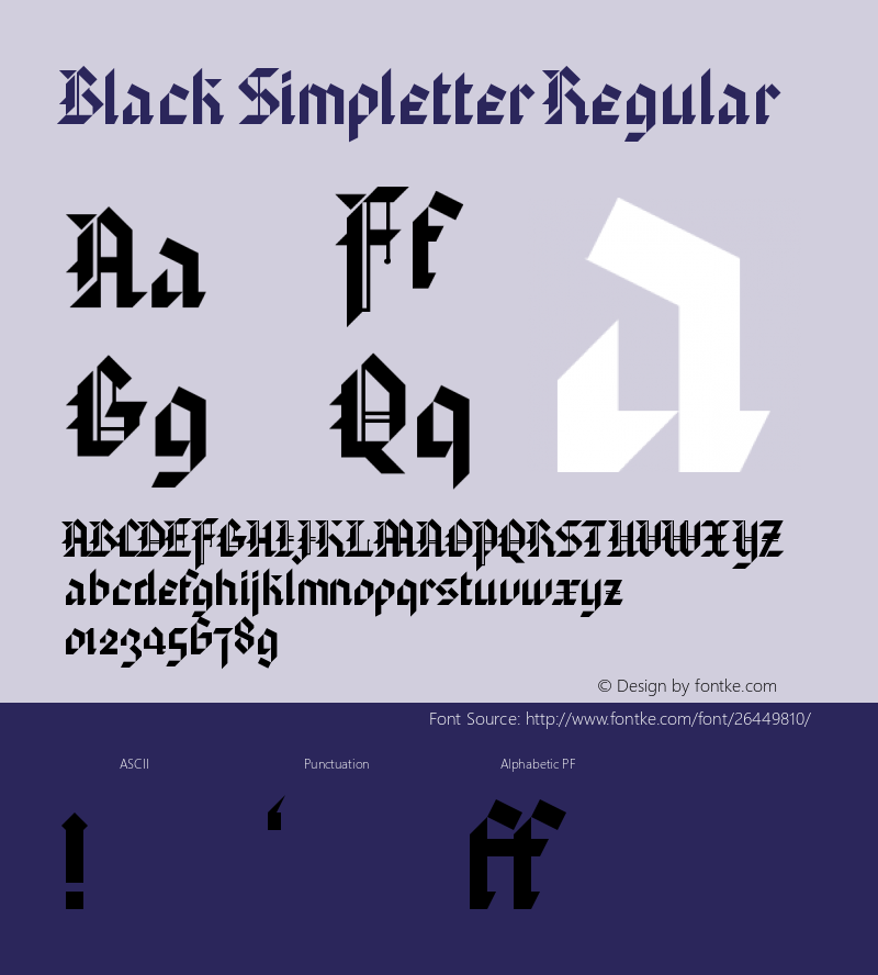 Black Simpletter Regular Version 1.0 Font Sample
