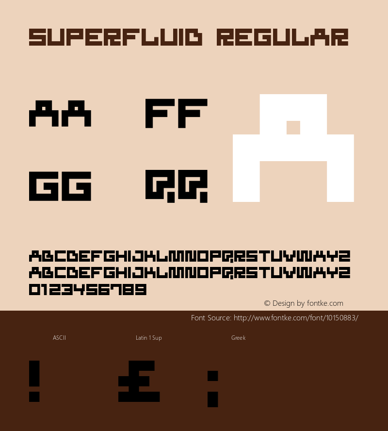 Superfluid Regular Version 001.000 Font Sample