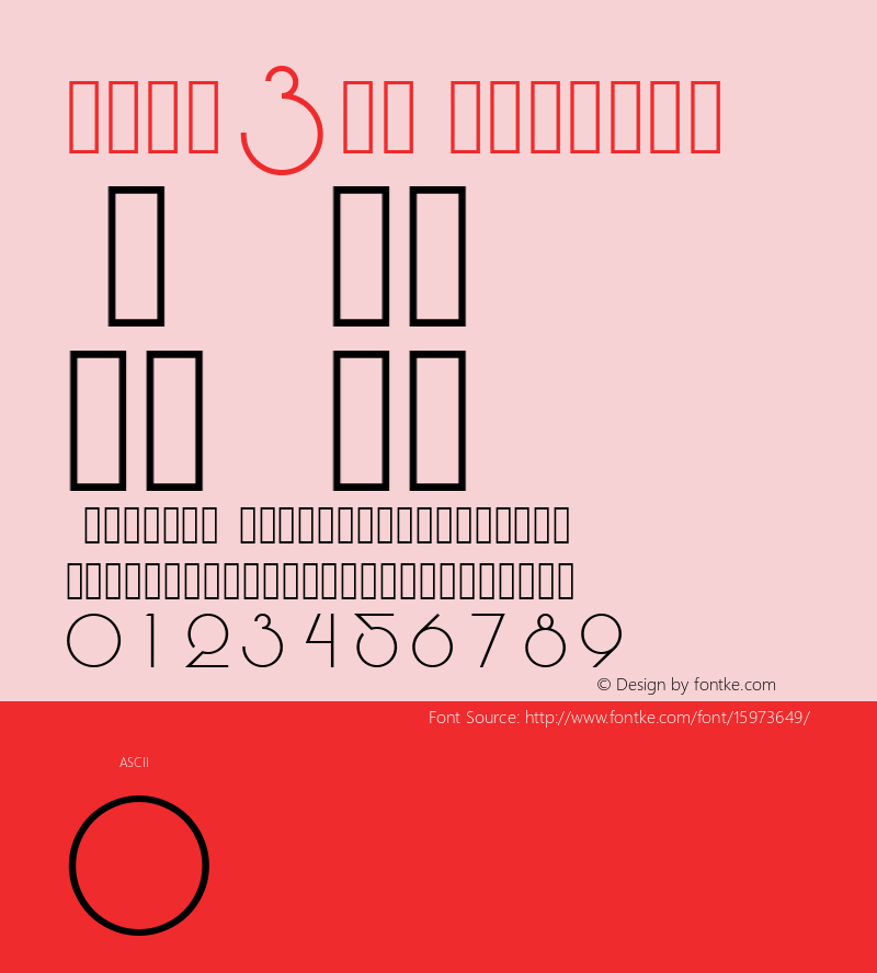 numb3rs Regular Version 1.000;PS 001.001;hotconv 1.0.56 Font Sample