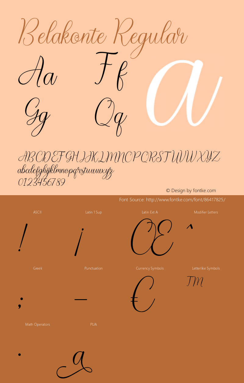 Belakonte Version 1.00;September 2, 2020;FontCreator 11.5.0.2422 64-bit Font Sample