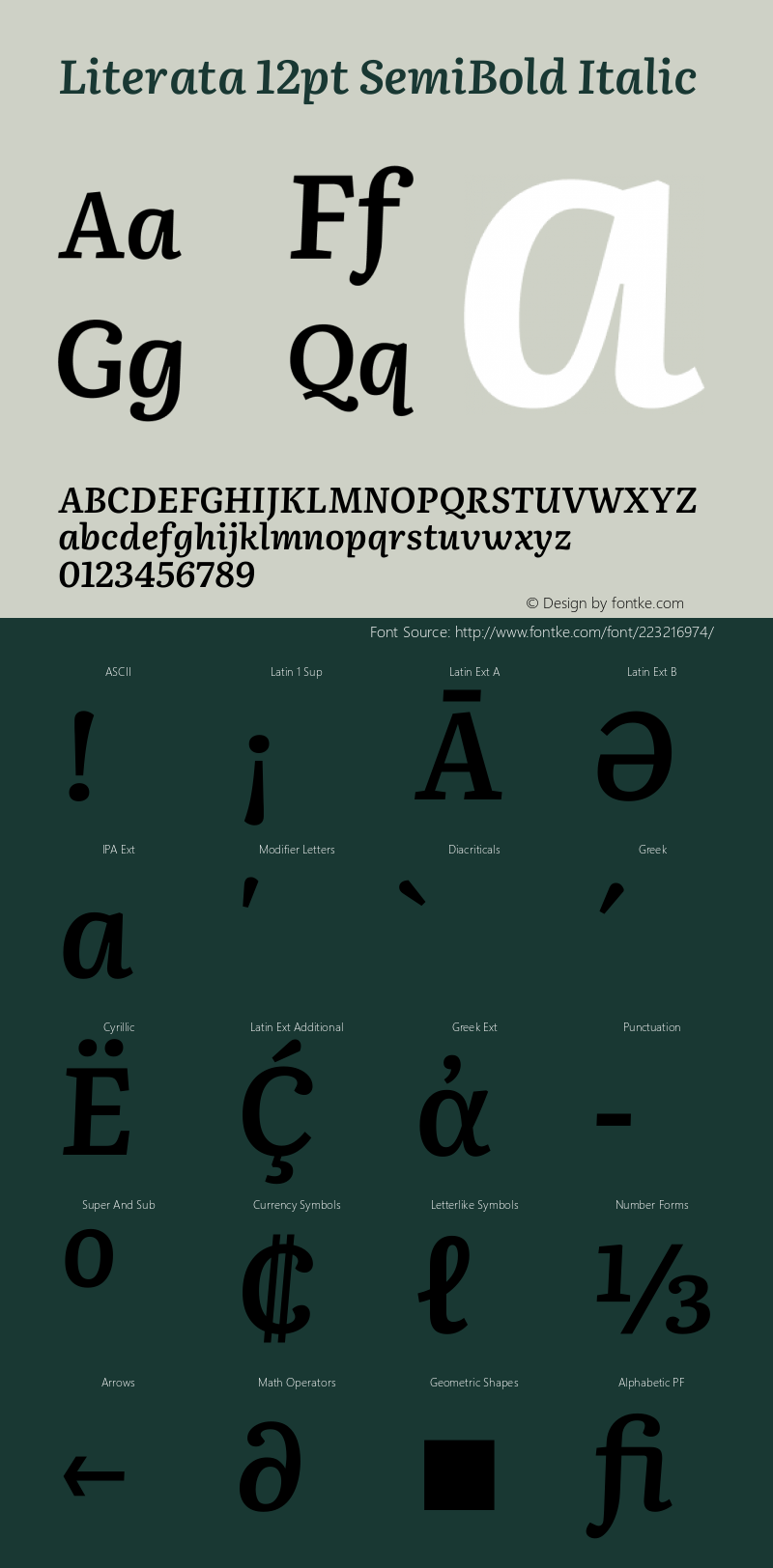 Literata 12pt SemiBold Italic Version 3.002图片样张