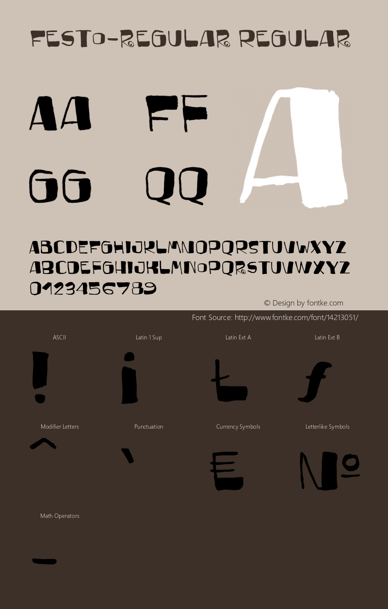 Festo-regular Regular 1.000 Font Sample