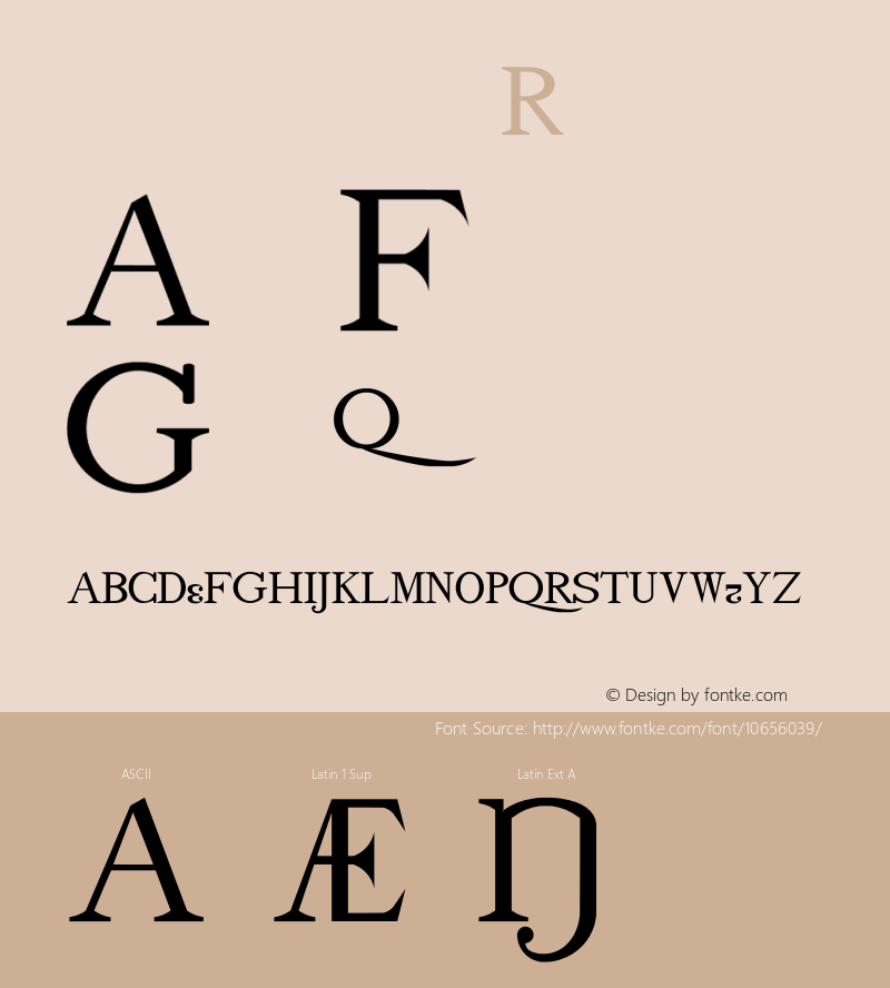 drmdozsc14 Regular Version 001.001 Font Sample