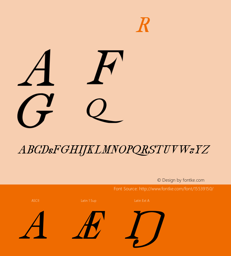 drmdozitsc8 Regular Version 001.001 Font Sample