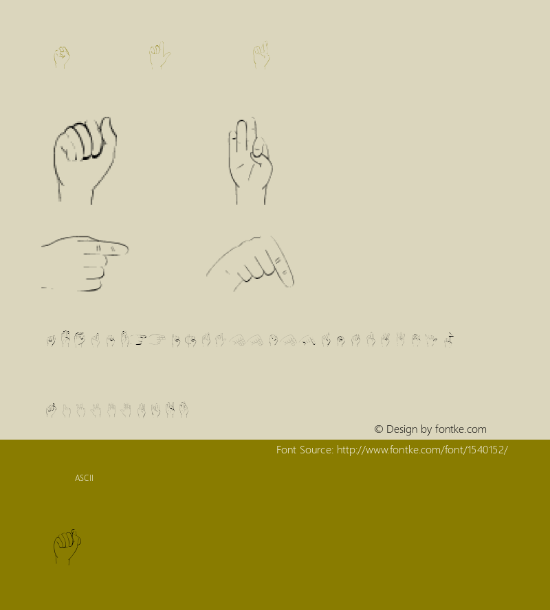 Sign Language Regular 1.0 Tue Oct 25 18:57:12 1994 Font Sample