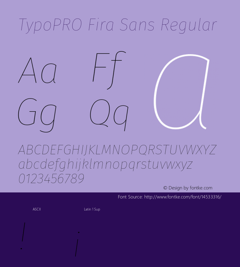 TypoPRO Fira Sans Regular Version 3.105;PS 003.105;hotconv 1.0.70;makeotf.lib2.5.58329 Font Sample